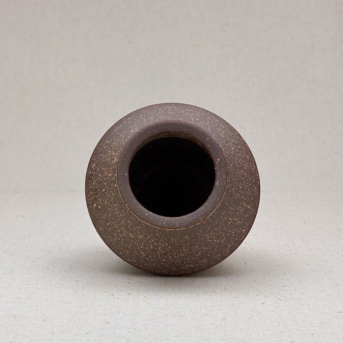 Small Speckled White Angular Vase