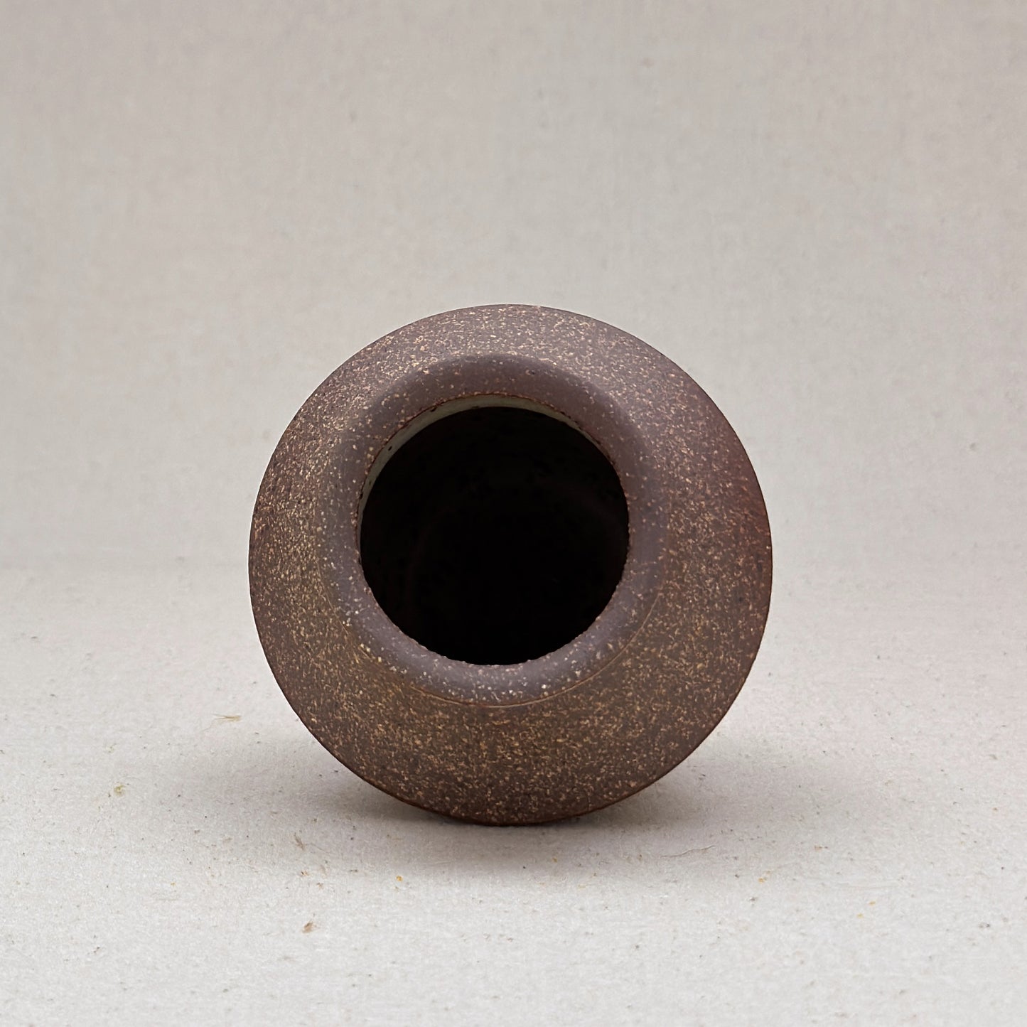 Small Speckled White Angular Vase