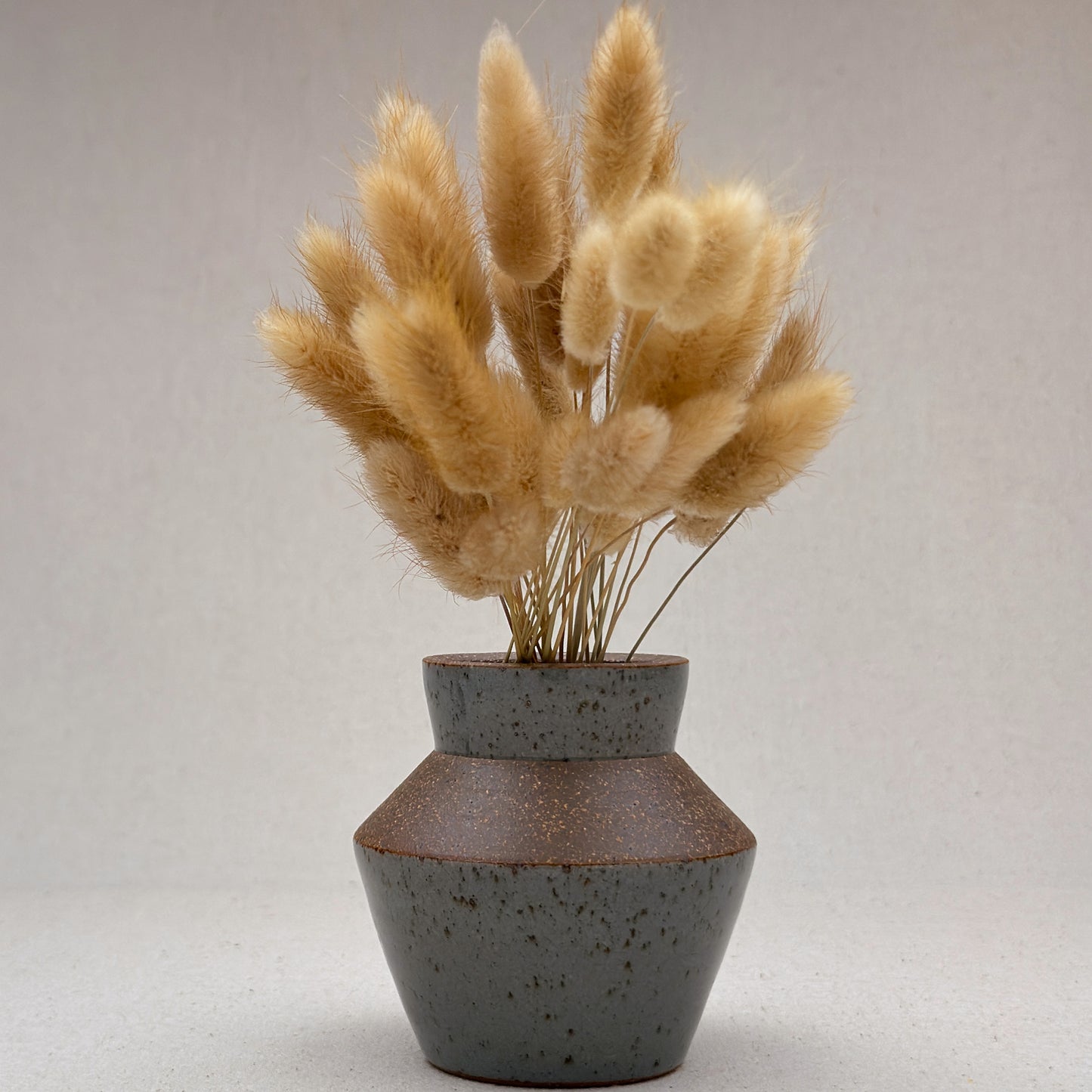 Small Speckled Blue Angular Vase