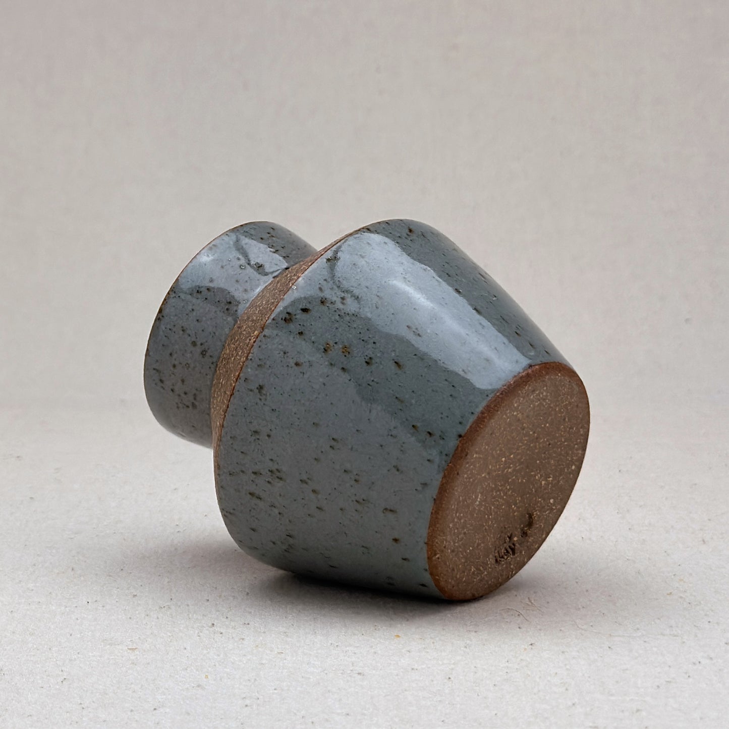 Small Speckled Blue Angular Vase