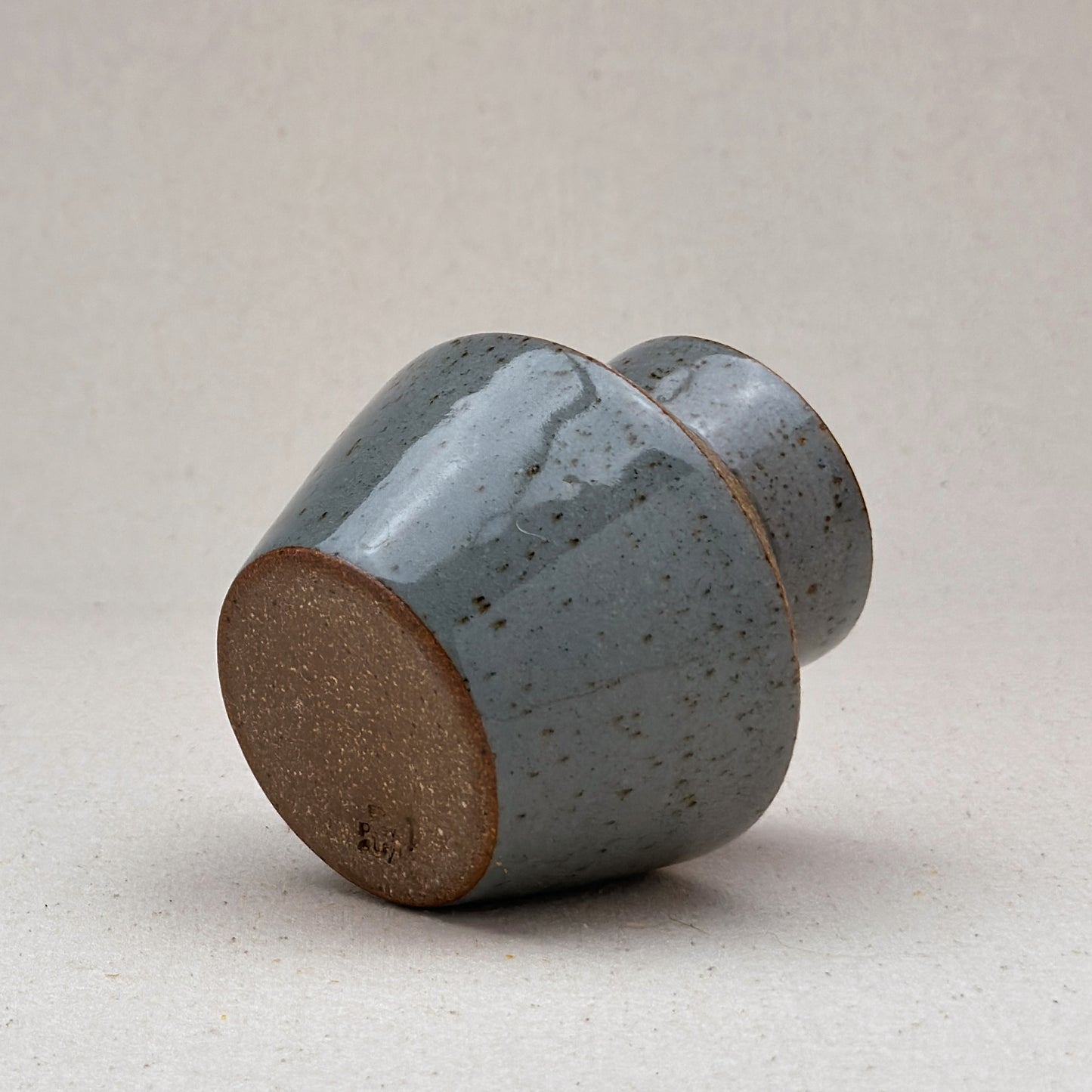 Small Speckled Blue Angular Vase