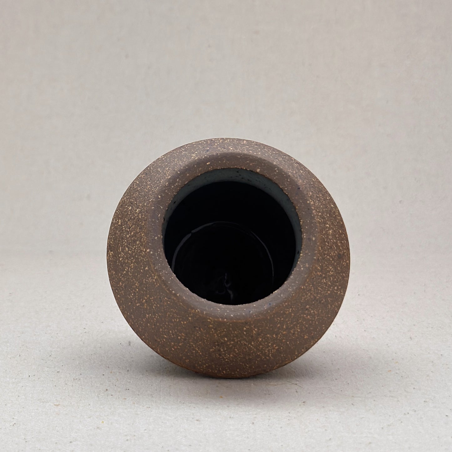 Small Speckled Blue Angular Vase