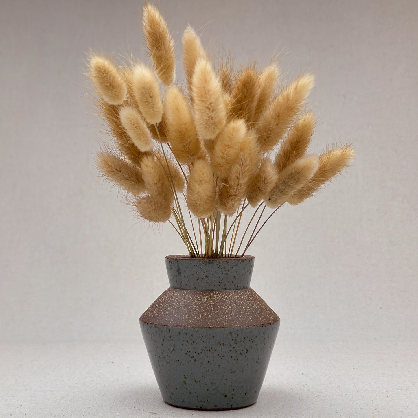 Small Speckled Blue Angular Vase