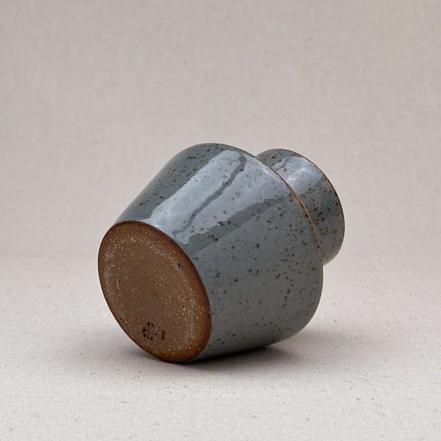 Small Speckled Blue Angular Vase
