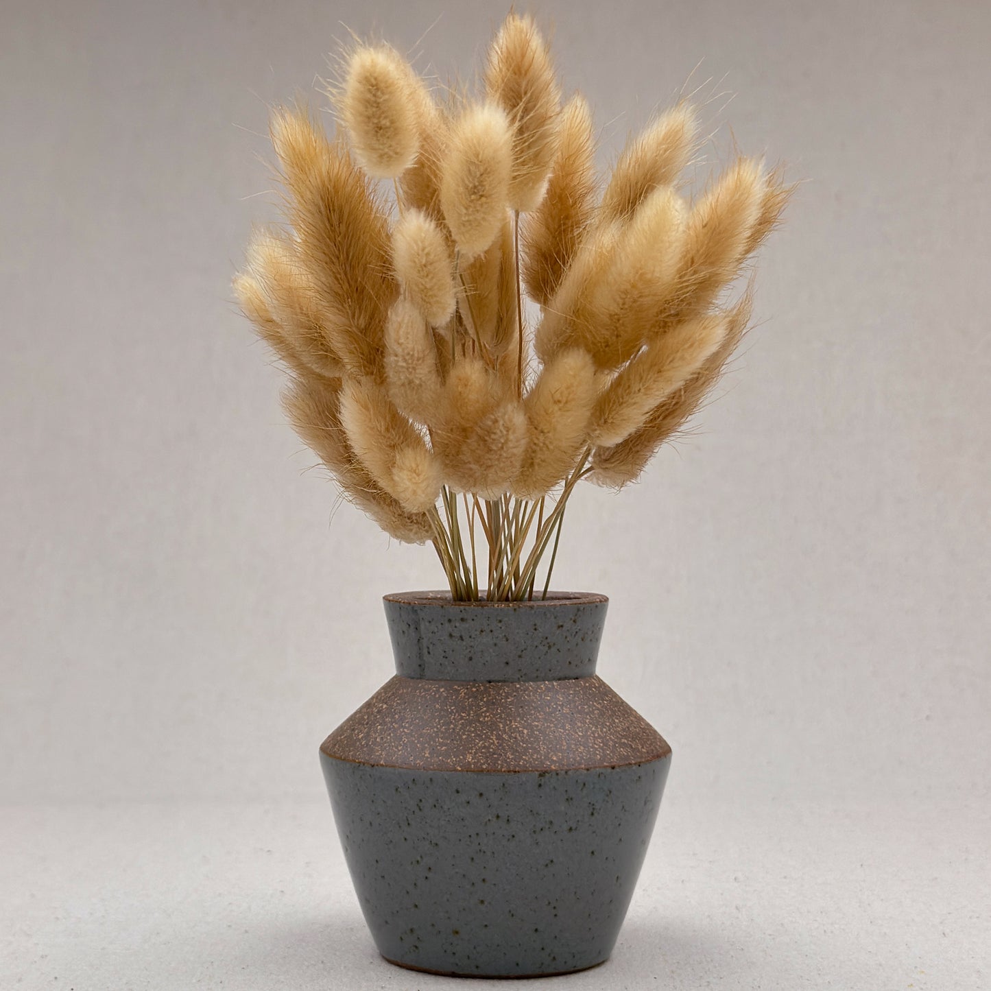 Small Speckled Blue Angular Vase
