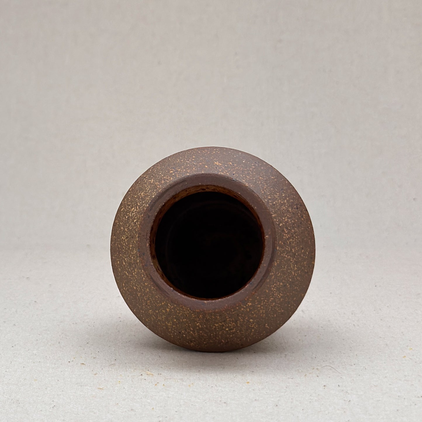 Small Speckled White Angular Vase