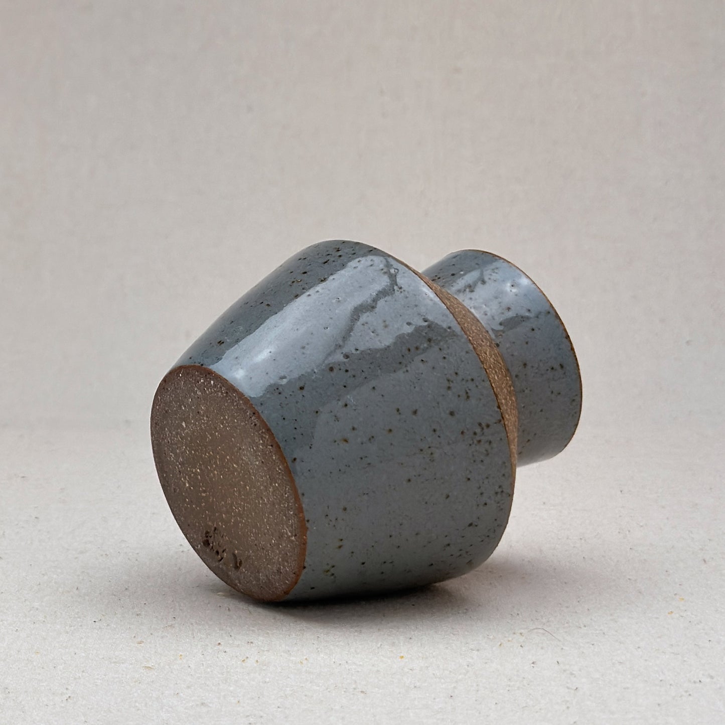 Small Speckled Blue Angular Vase