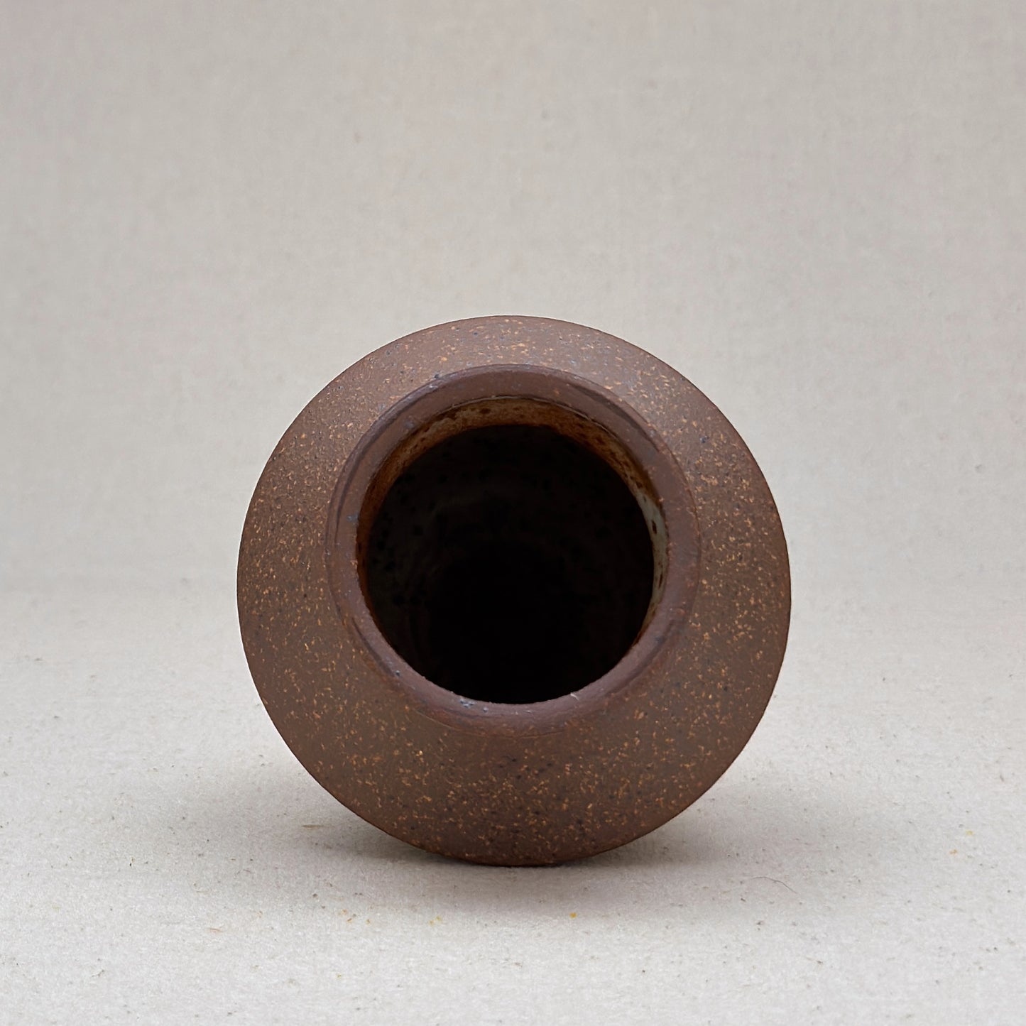 Small Speckled White Angular Vase