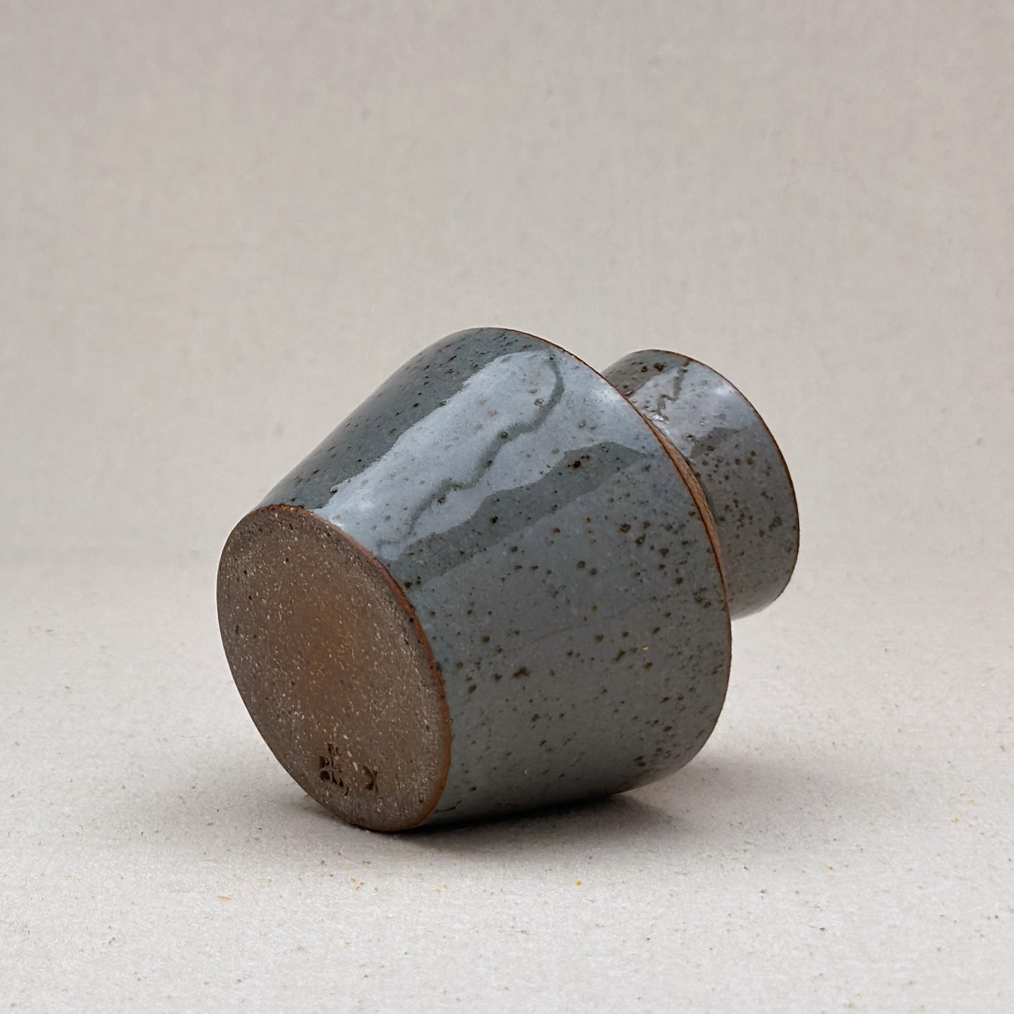 Small Speckled Blue Angular Vase