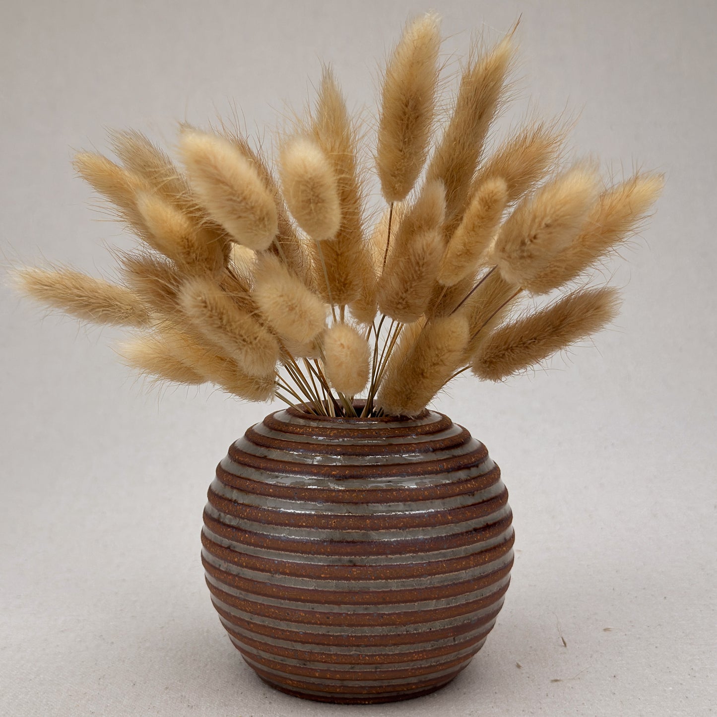 Small Shino Stripe Round Vase