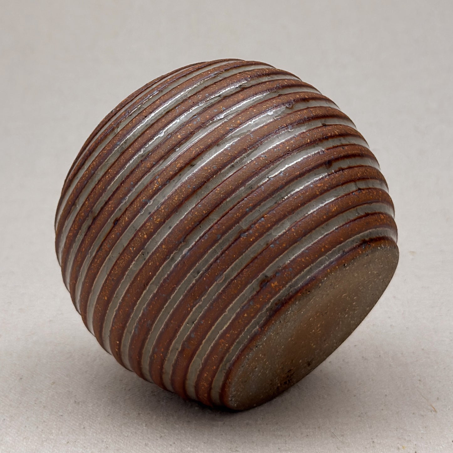 Small Shino Stripe Round Vase