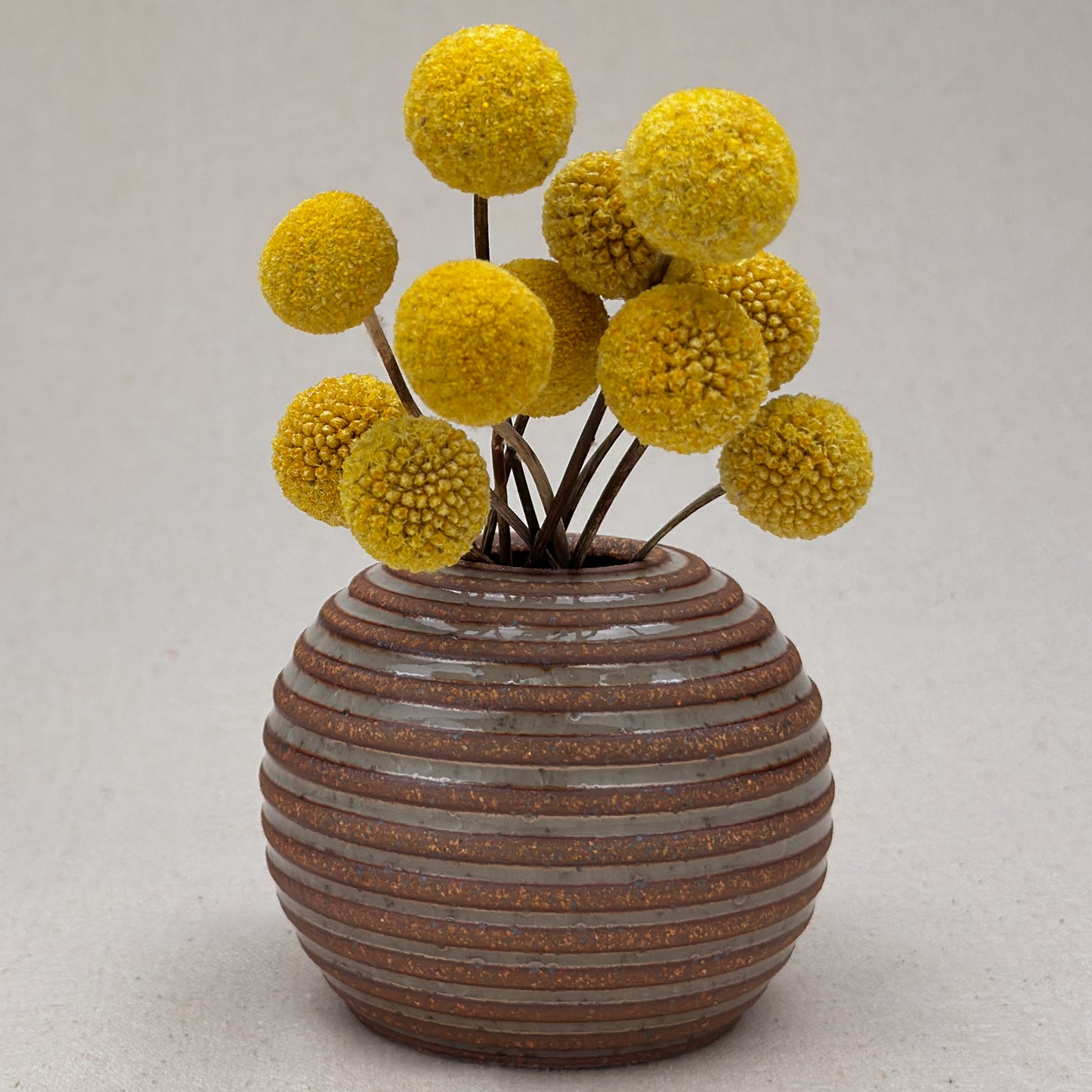 Small Shino Stripe Round Vase