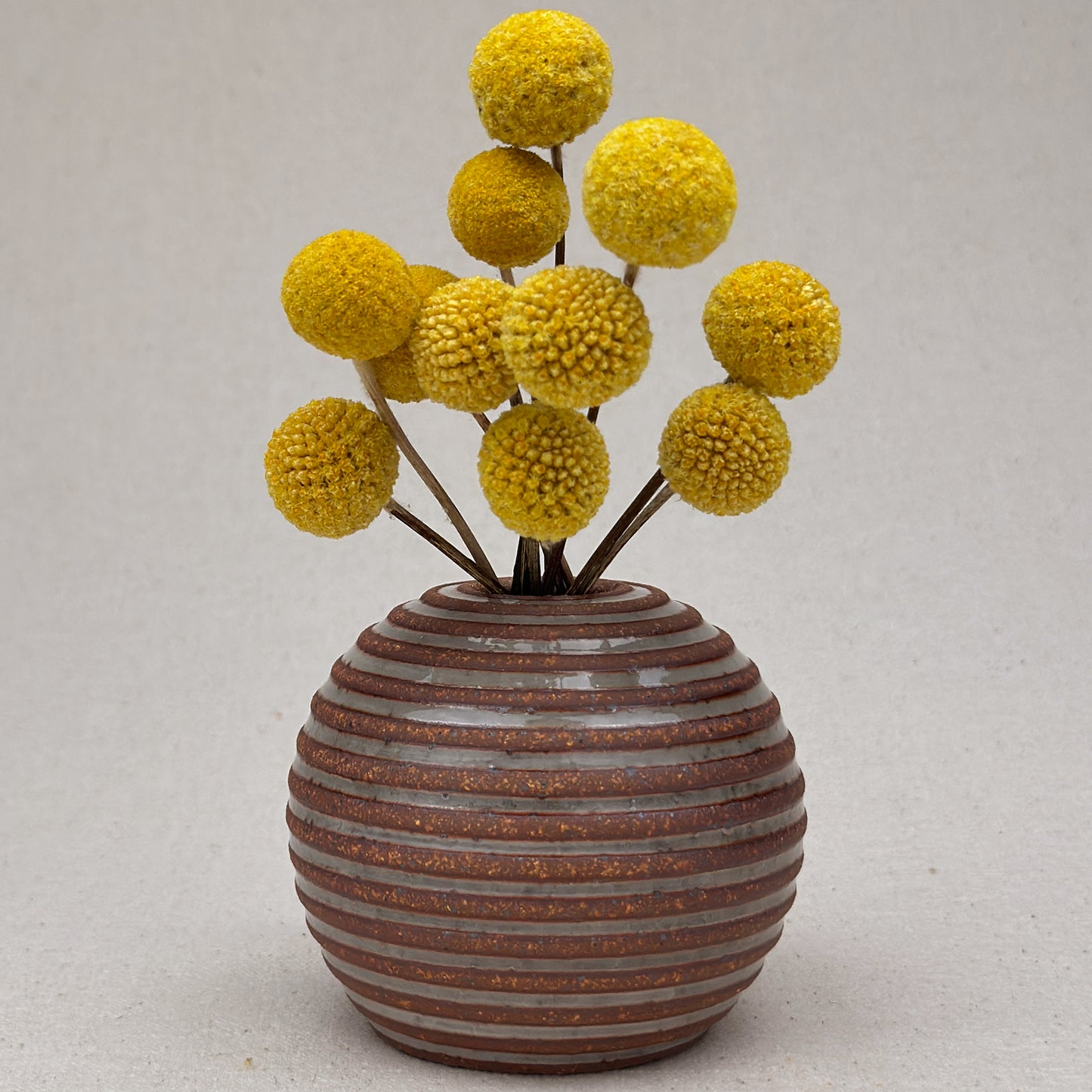 Small Shino Stripe Round Vase