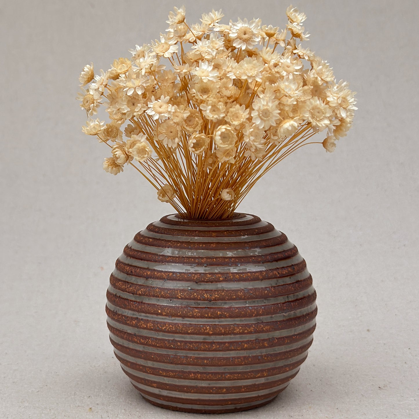 Small Shino Stripe Round Vase