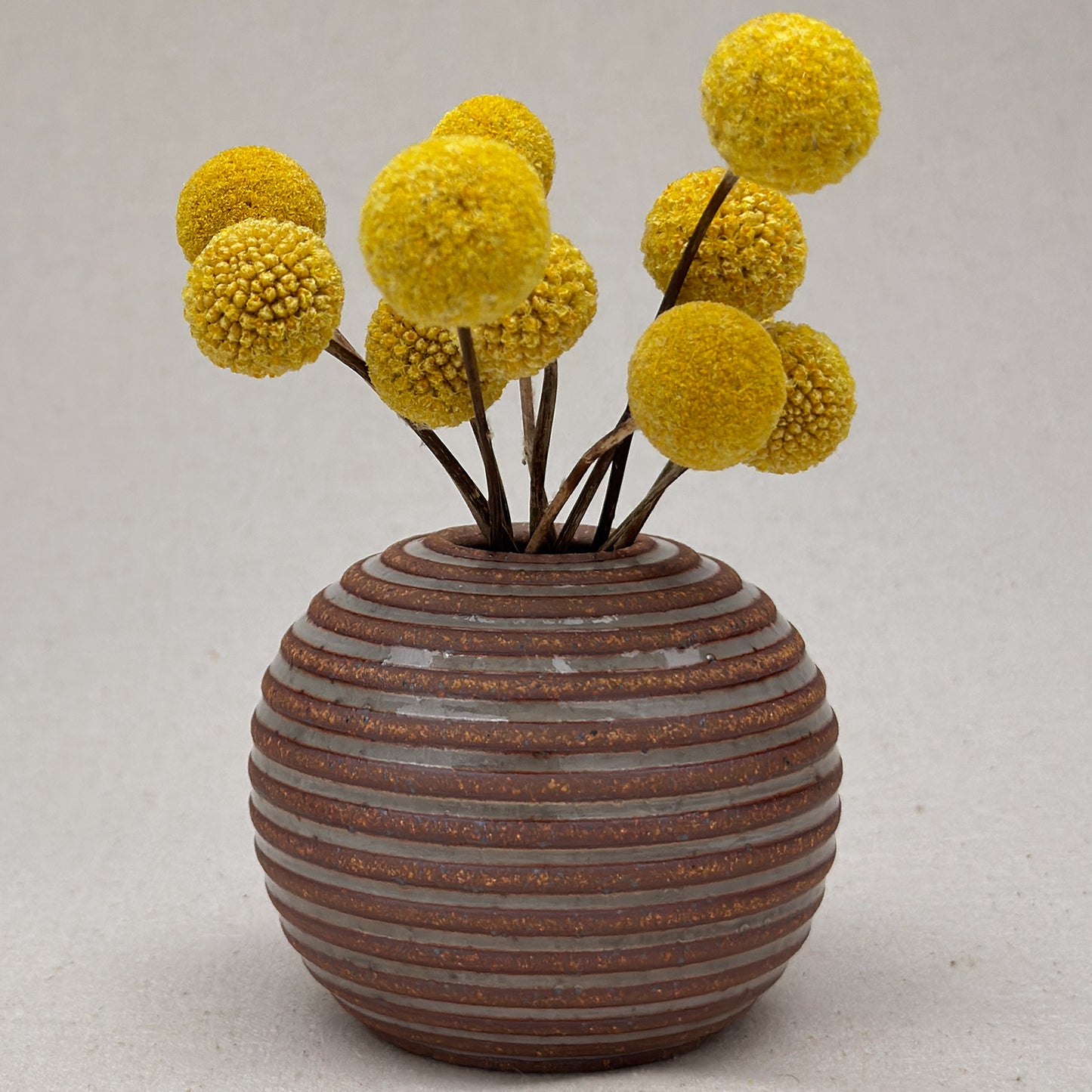 Small Shino Stripe Round Vase