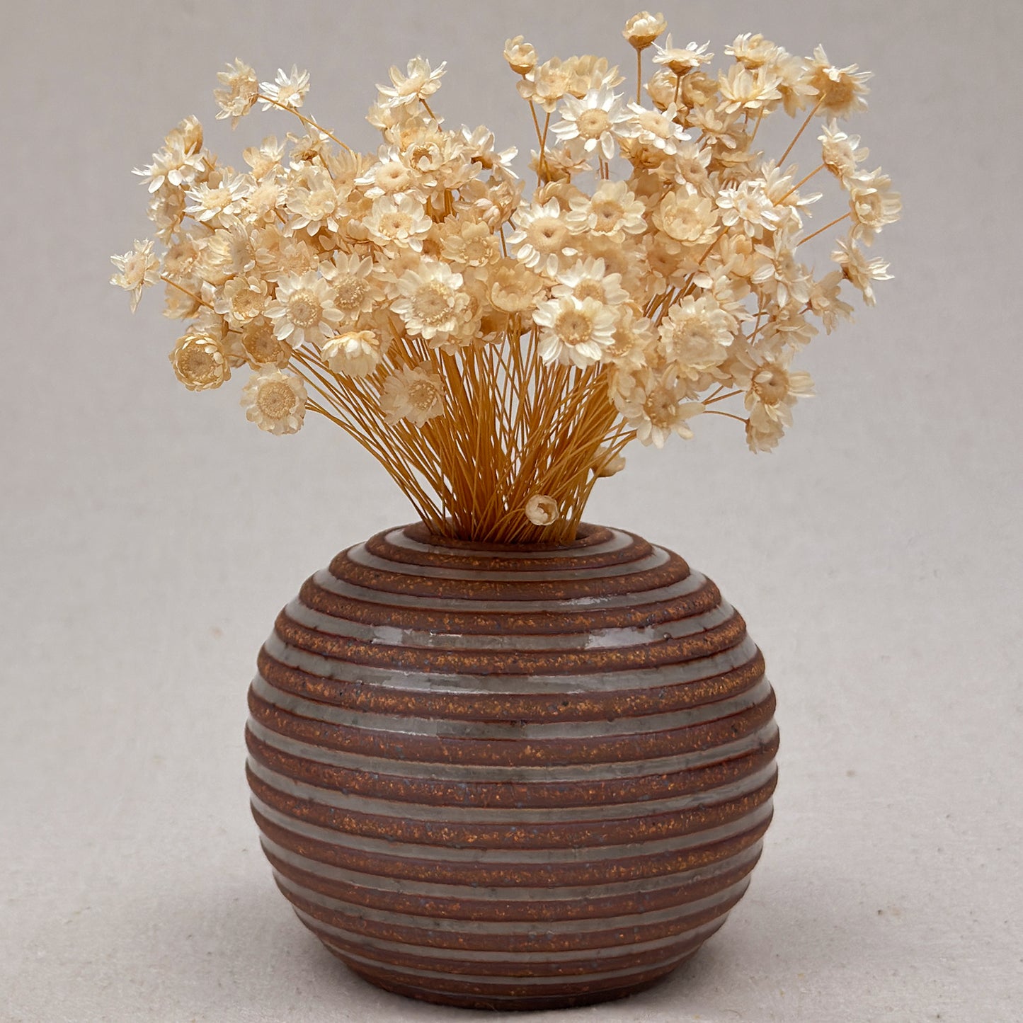 Small Shino Stripe Round Vase