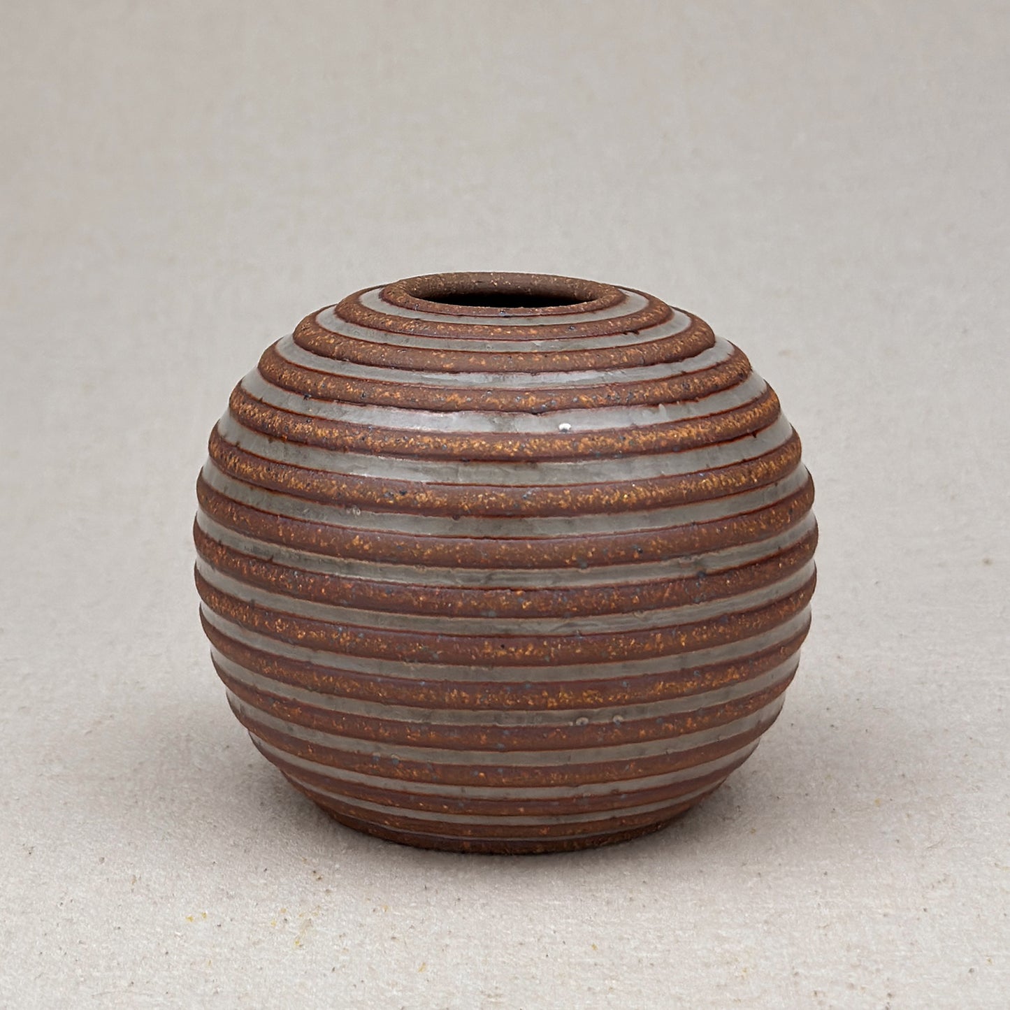 Small Shino Stripe Round Vase