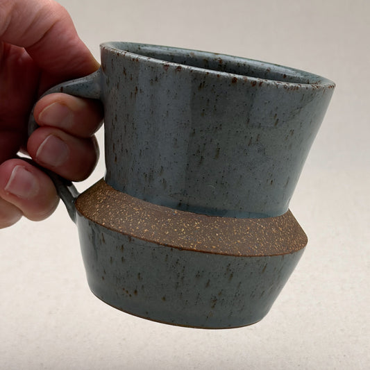 Speckled Blue Angular Mug