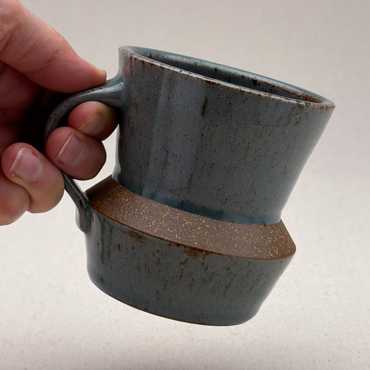 Speckled Blue Angular Mug