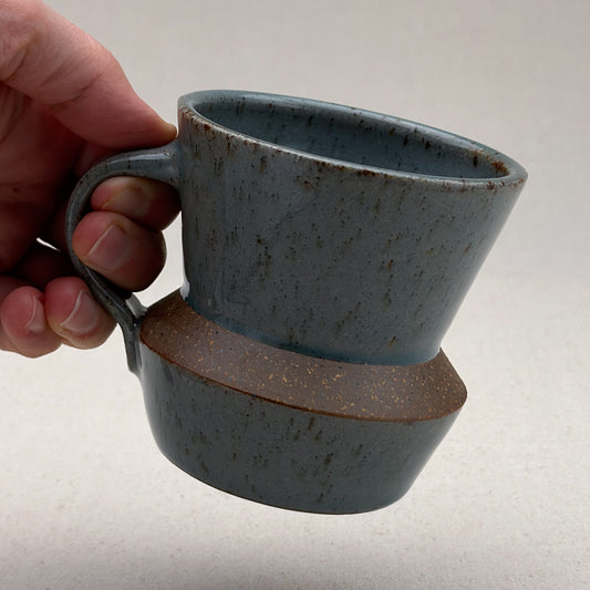 Speckled Blue Angular Mug