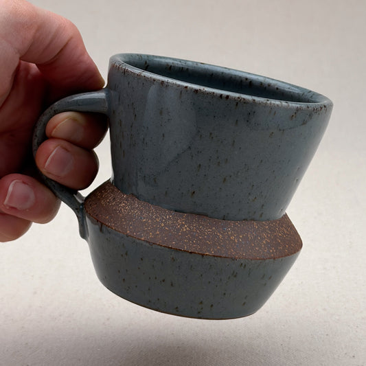 Speckled Blue Angular Mug