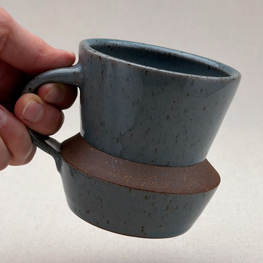 Speckled Blue Angular Mug