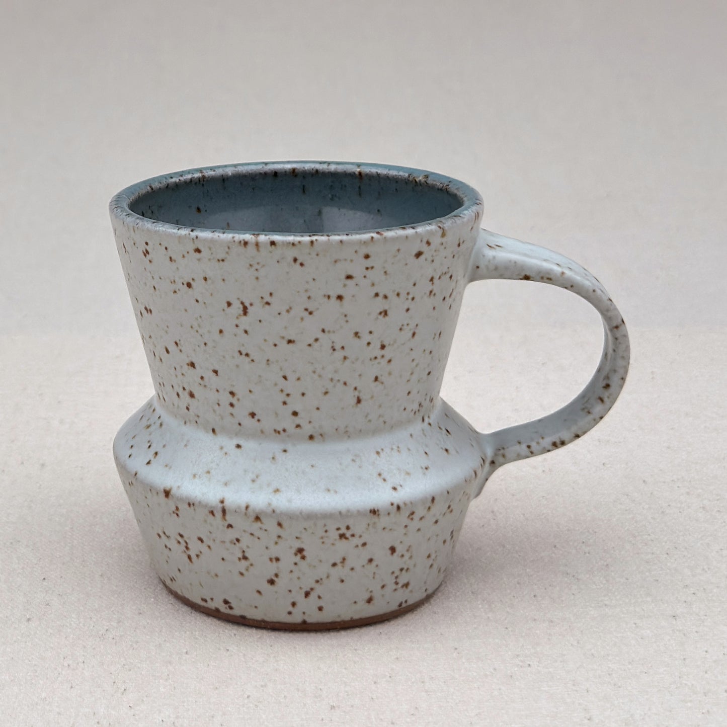 Speckled White Angular Mug