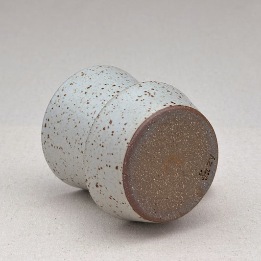 Speckled White Angular Mug