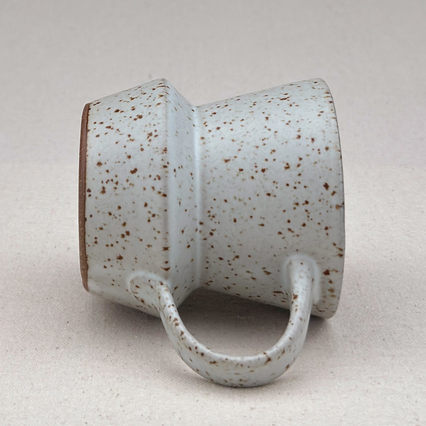 Speckled White Angular Mug