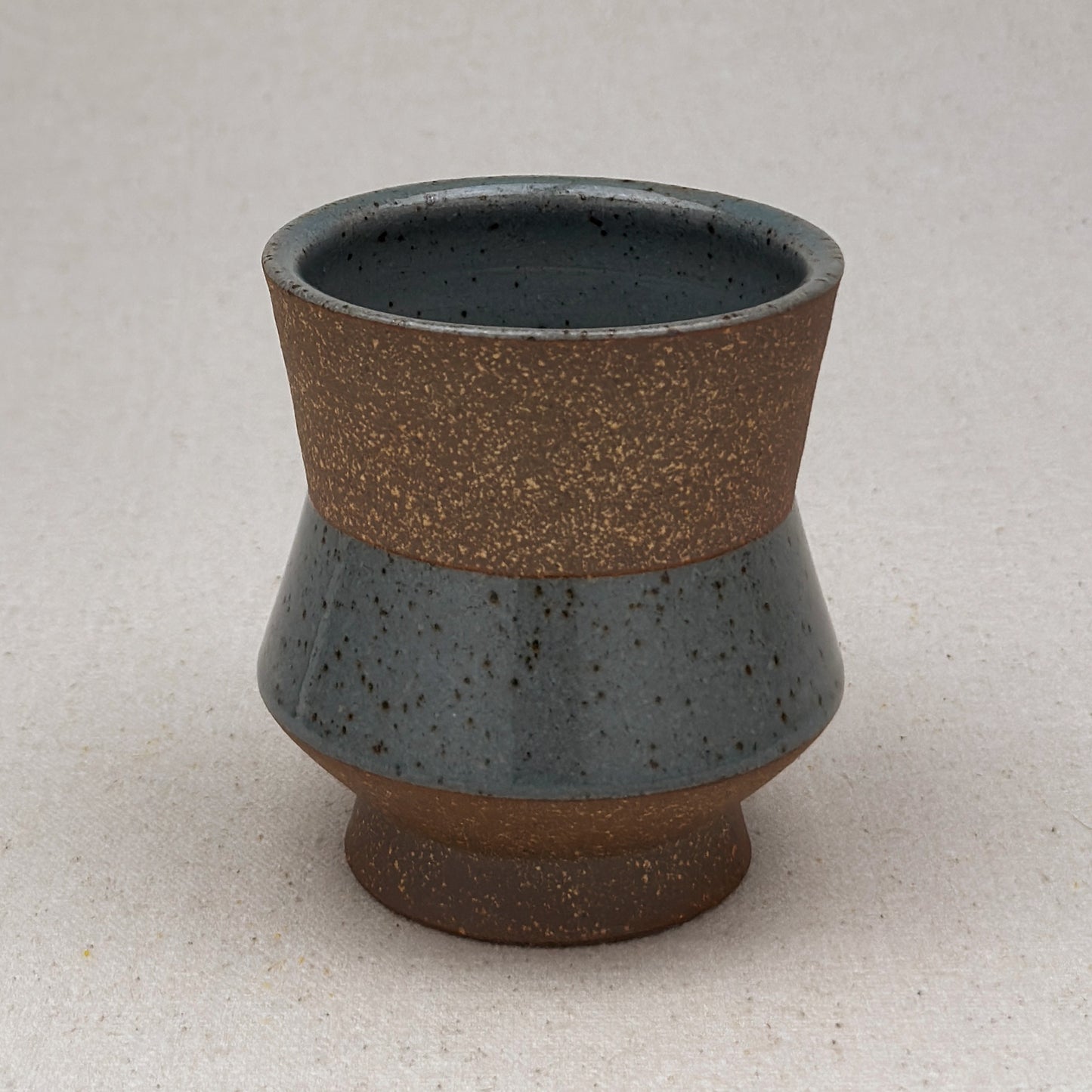 Speckled Blue Angular Cup