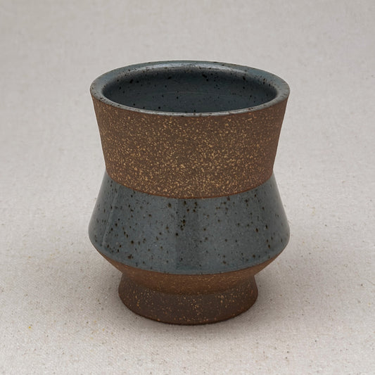 Speckled Blue Angular Cup