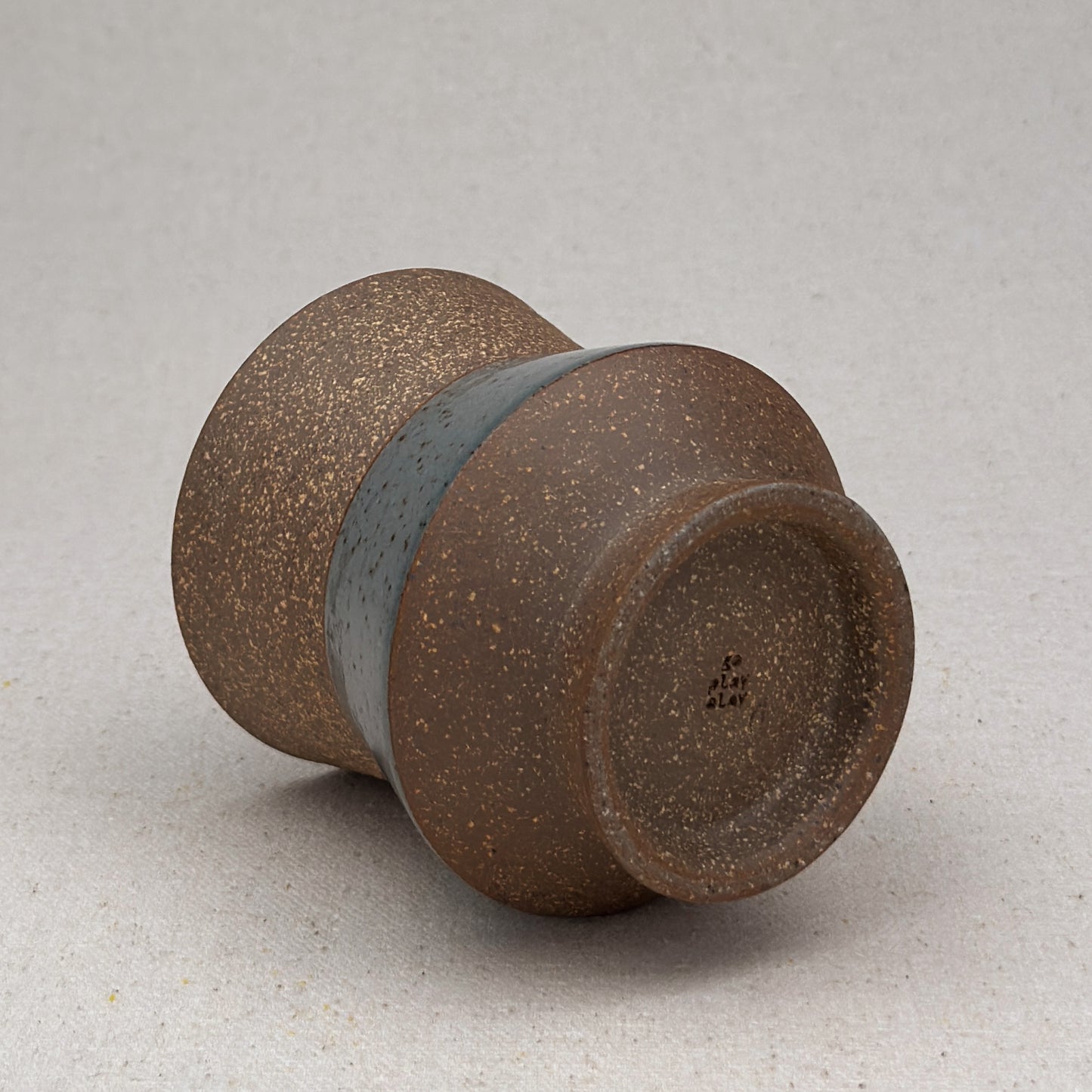 Speckled Blue Angular Cup