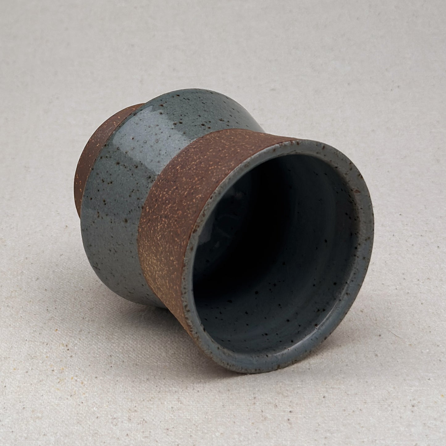 Speckled Blue Angular Cup