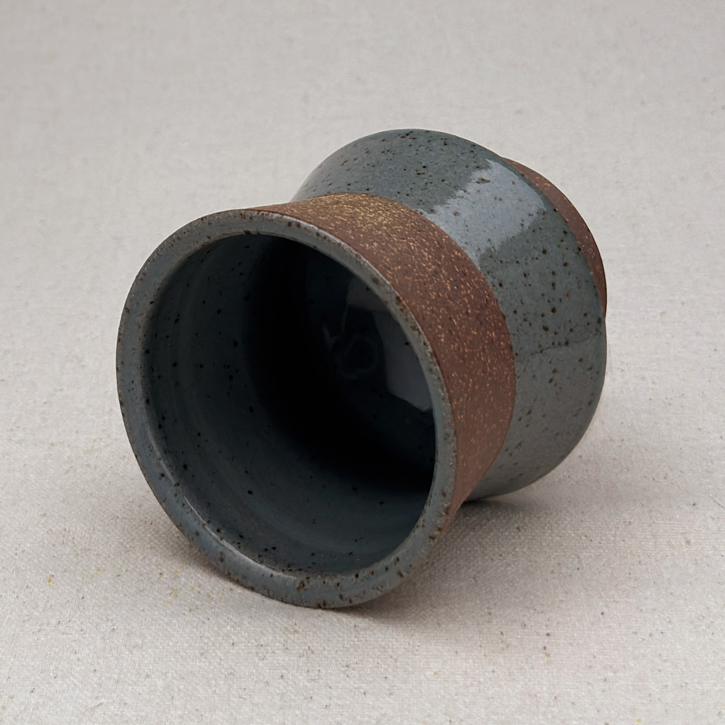 Speckled Blue Angular Cup