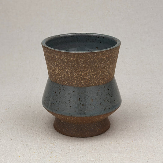 Speckled Blue Angular Cup