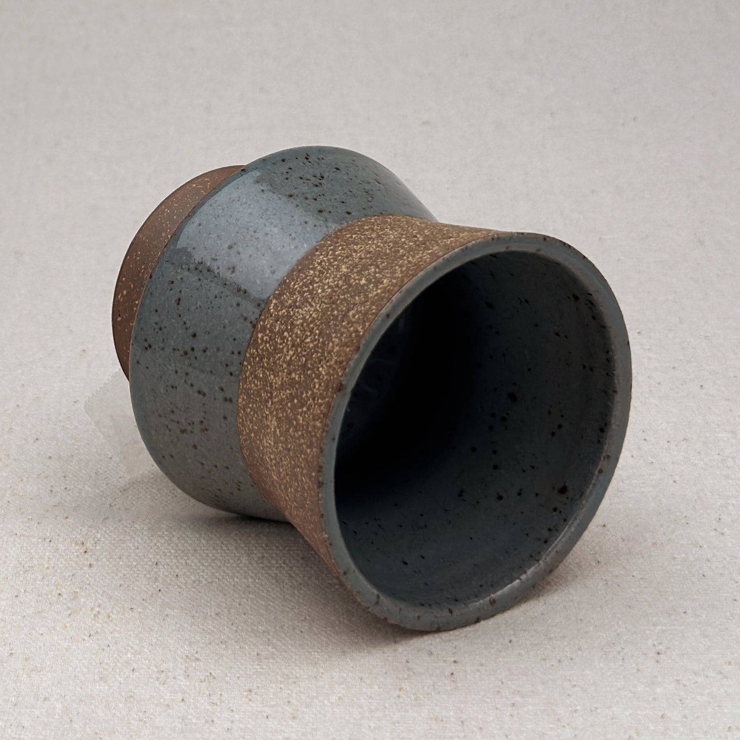 Speckled Blue Angular Cup