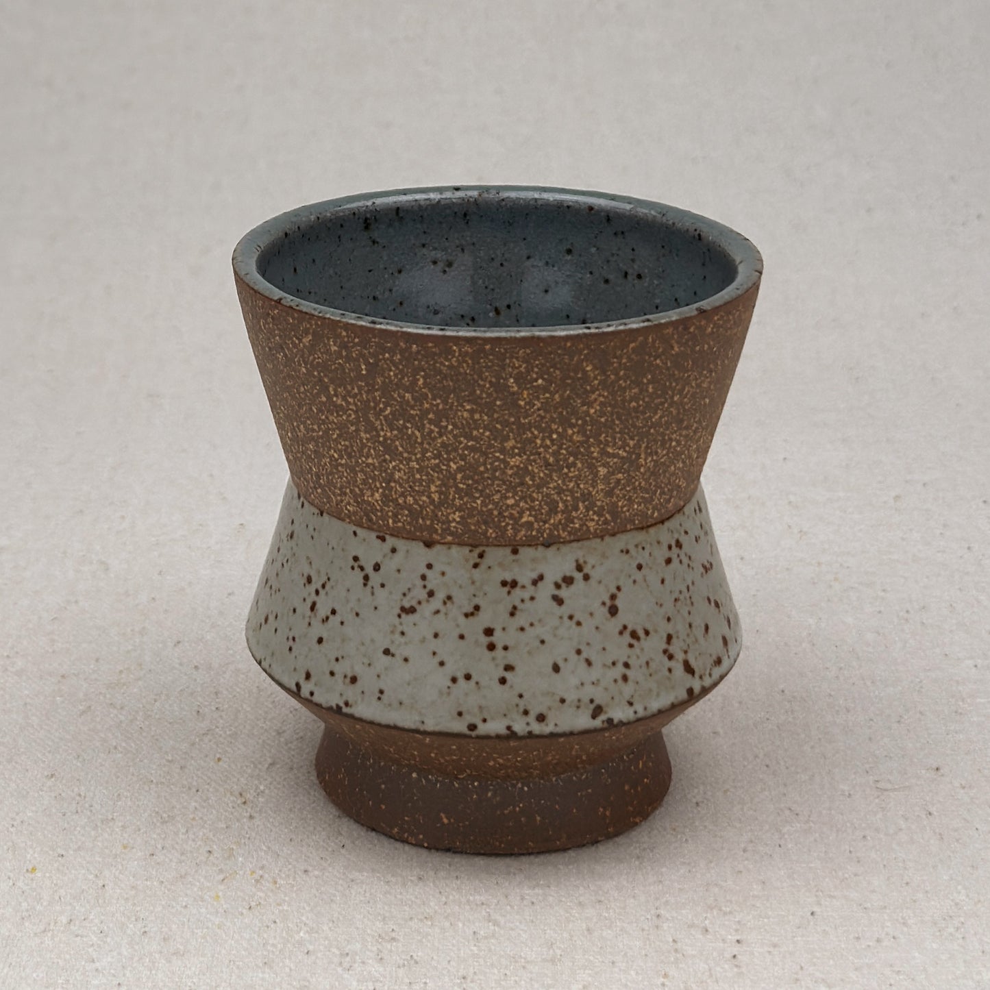 Speckled White Angular Cup