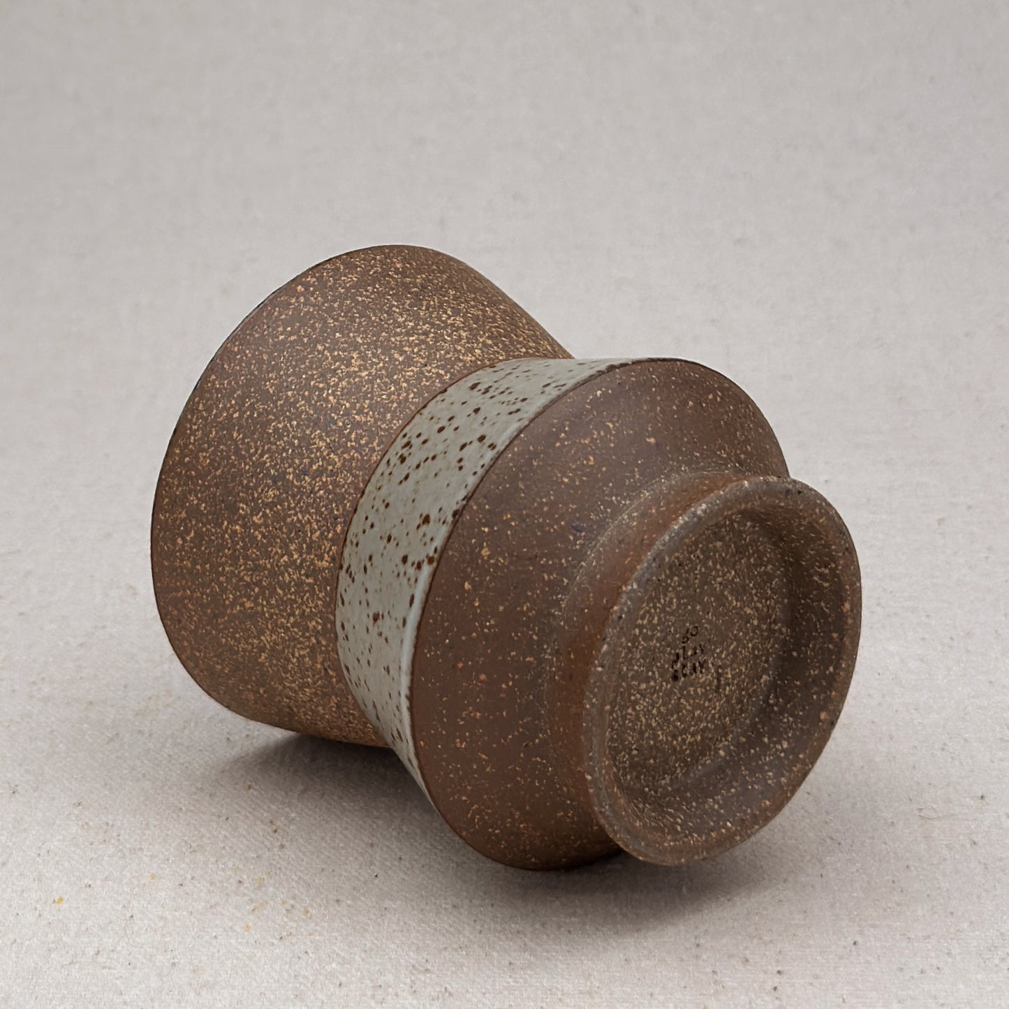 Speckled White Angular Cup