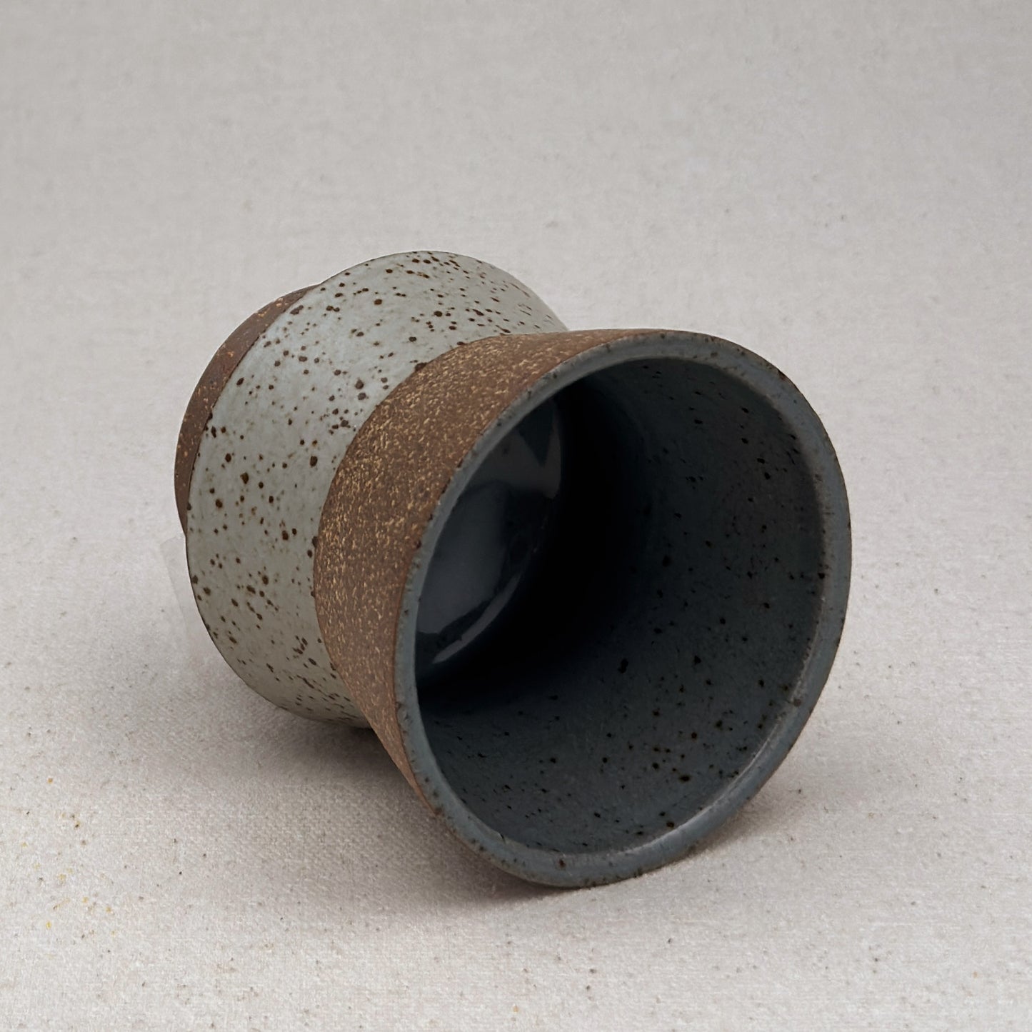 Speckled White Angular Cup