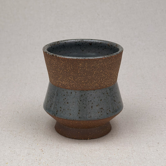 Speckled Blue Angular Cup