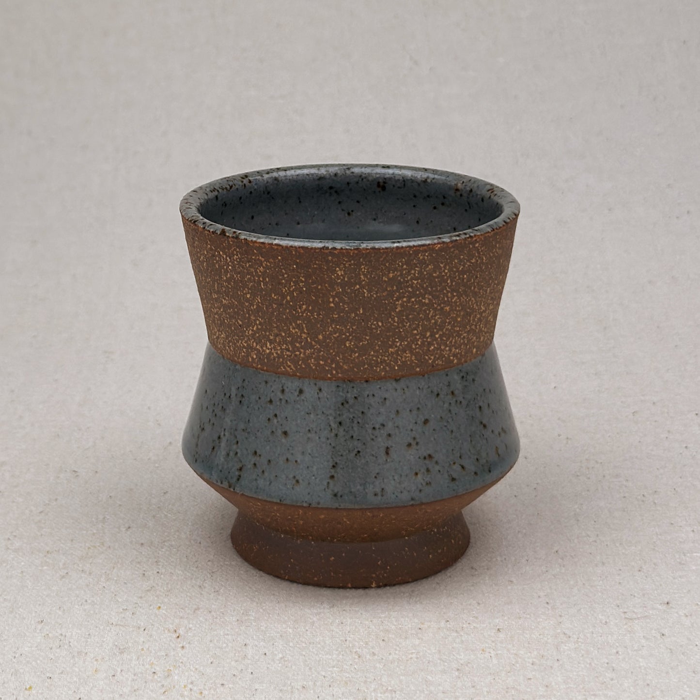 Speckled Blue Angular Cup