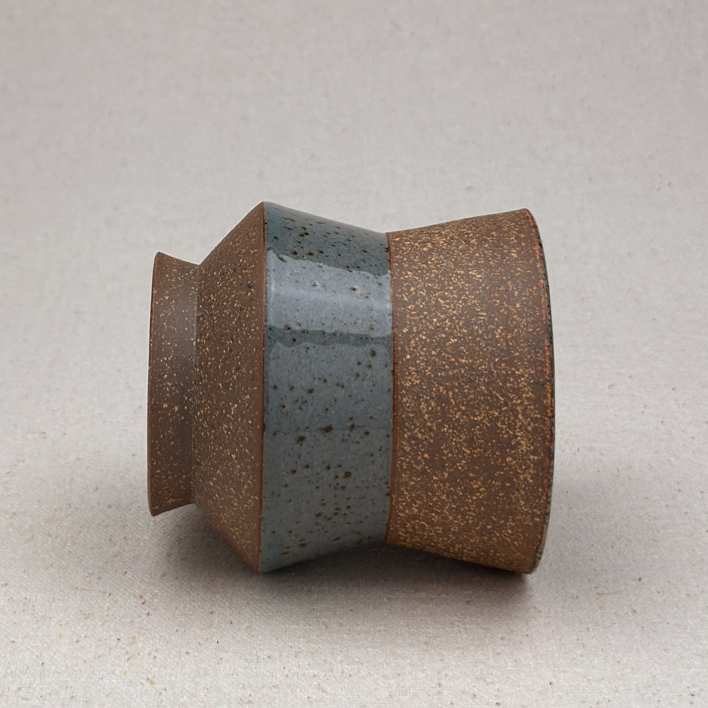 Speckled Blue Angular Cup