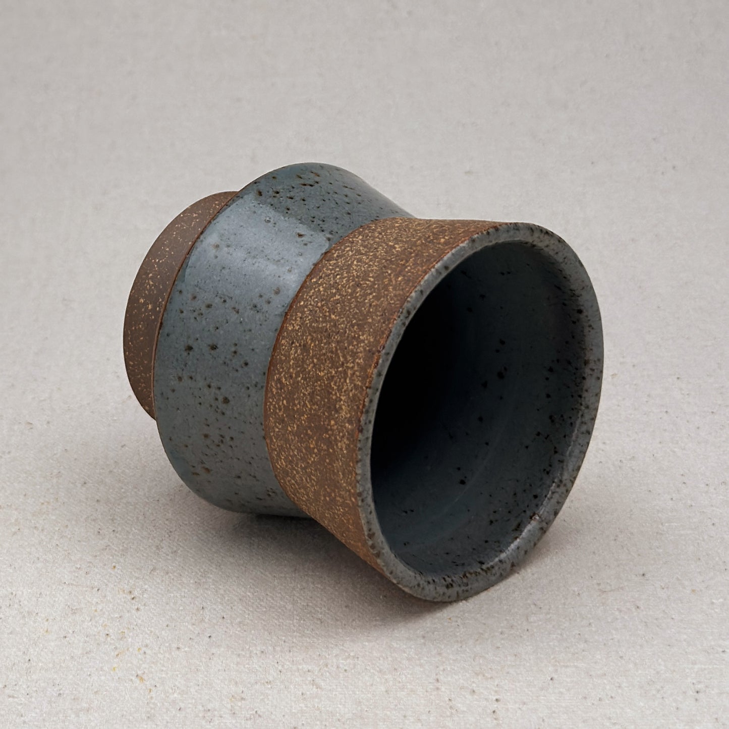 Speckled Blue Angular Cup