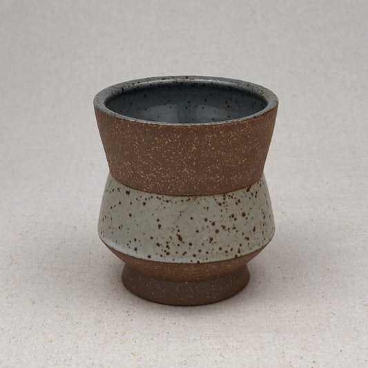 Speckled White Angular Cup