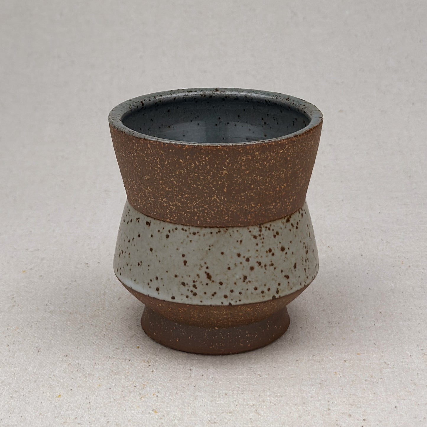 Speckled White Angular Cup