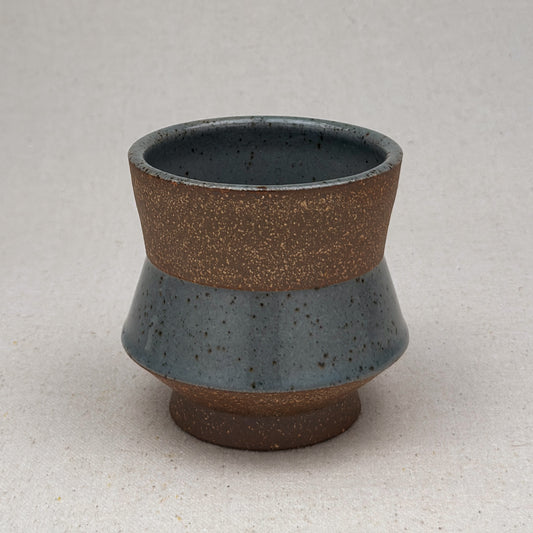 Speckled Blue Angular Cup