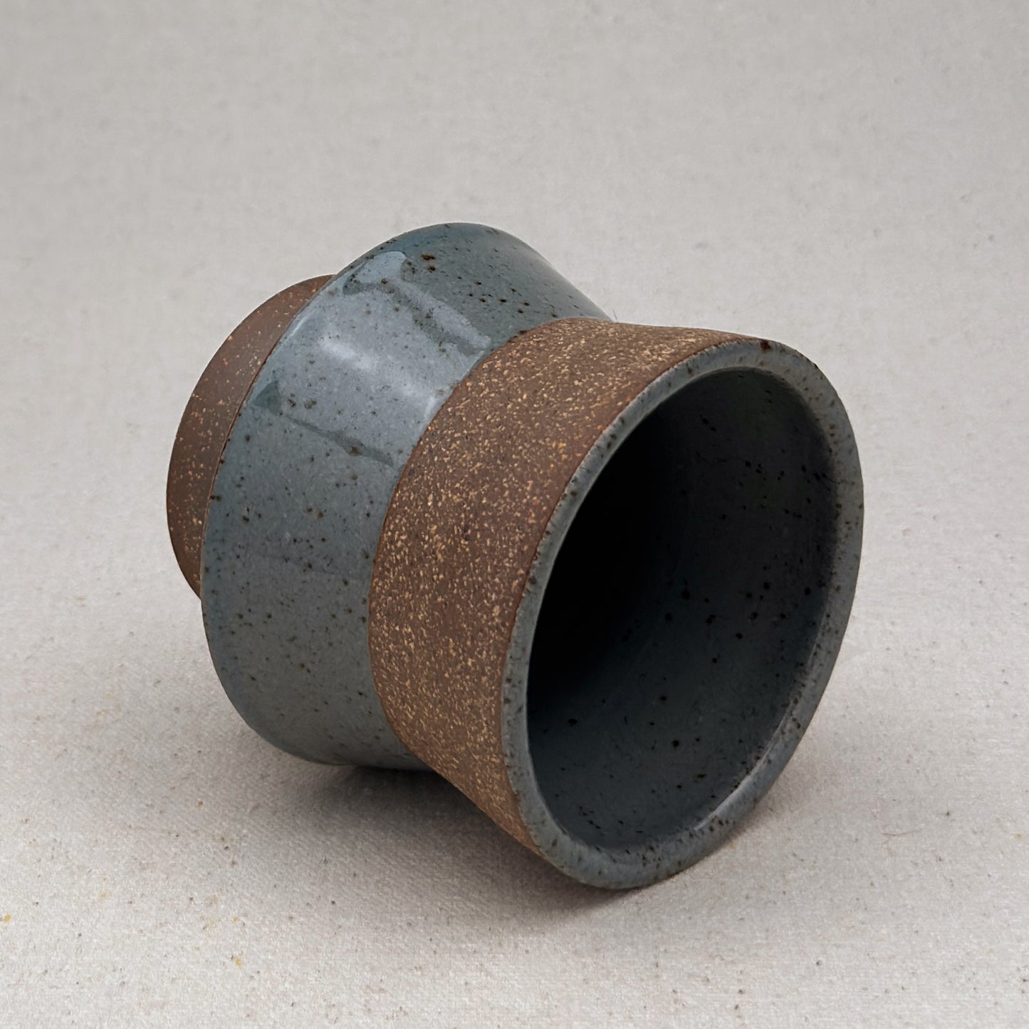 Speckled Blue Angular Cup