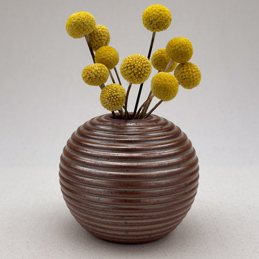 Small Shino Stripe Round Vase
