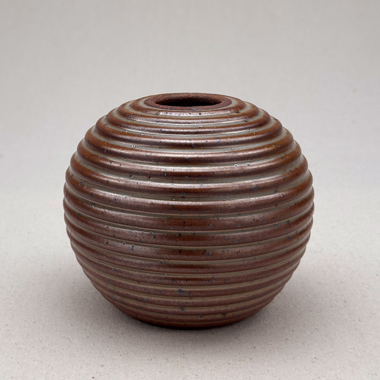 Small Shino Stripe Round Vase