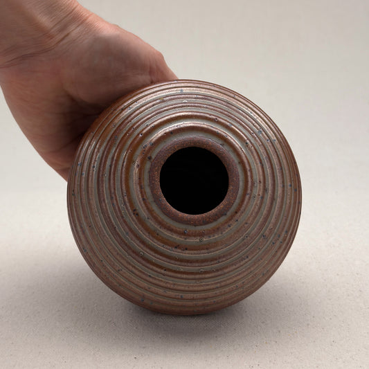 Small Shino Stripe Round Vase